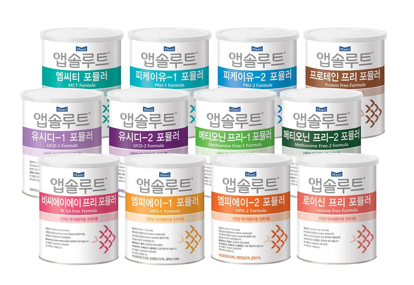 매일유업은 국내에서 유일하게 8종 12개의 선천성 대사이상 질환을 위한 특수 분유를 생산하고 있다. 매일유업 제공