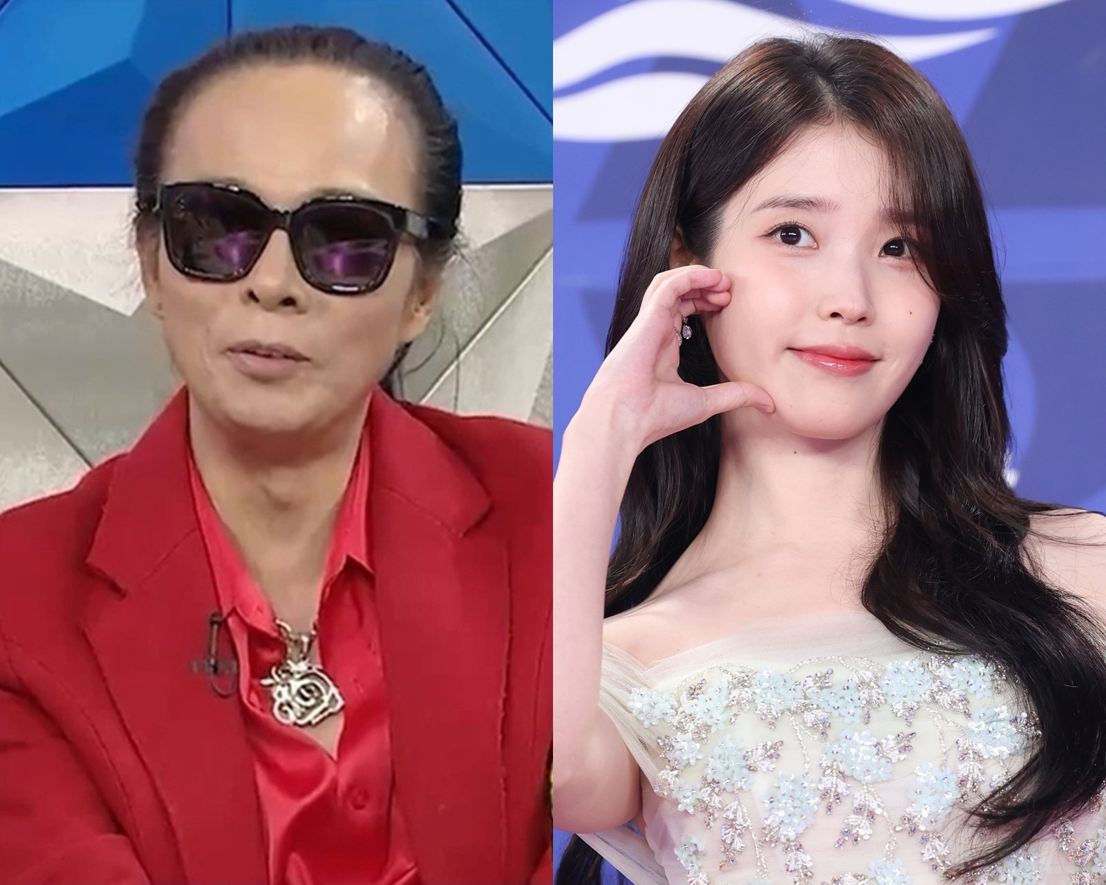 가수 김태원(왼쪽)과 가수 아이유. 사진제공=MBC/ 뉴스1