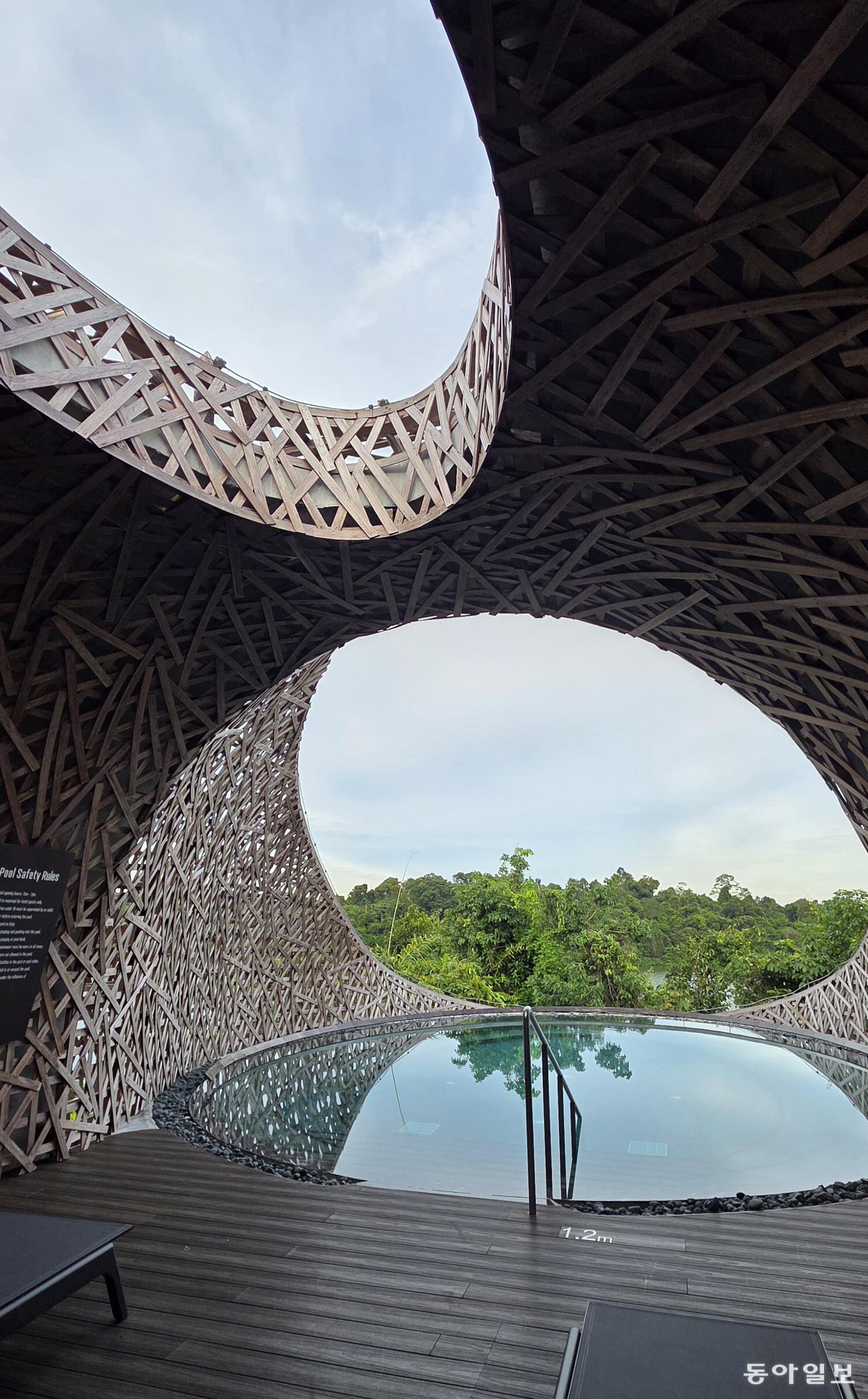 만다이 리조트 트리하우스 내부. 싱가포르=김선미 기자 kimsunmi@donga.com