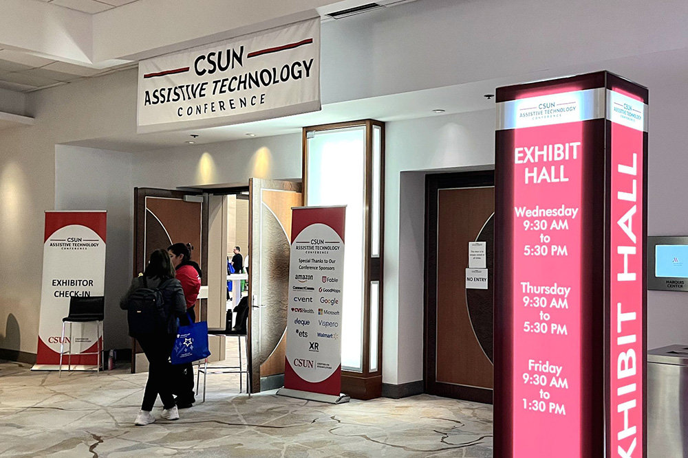 루트파인더즈는 올해 3월 개최된 2025 CSUN 보조공학 컨퍼런스(CSUN Assistive Technology Conference)에 참여해 이지플러스 관련 기술력을 미국 시장에 선보이기도 했다 / 출처=루트파인더즈