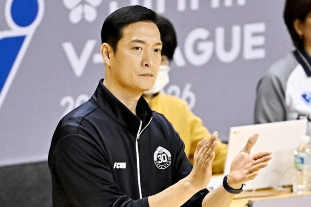 삼성화재 김상우 감독. 한국배구연맹(KOVO) 제공