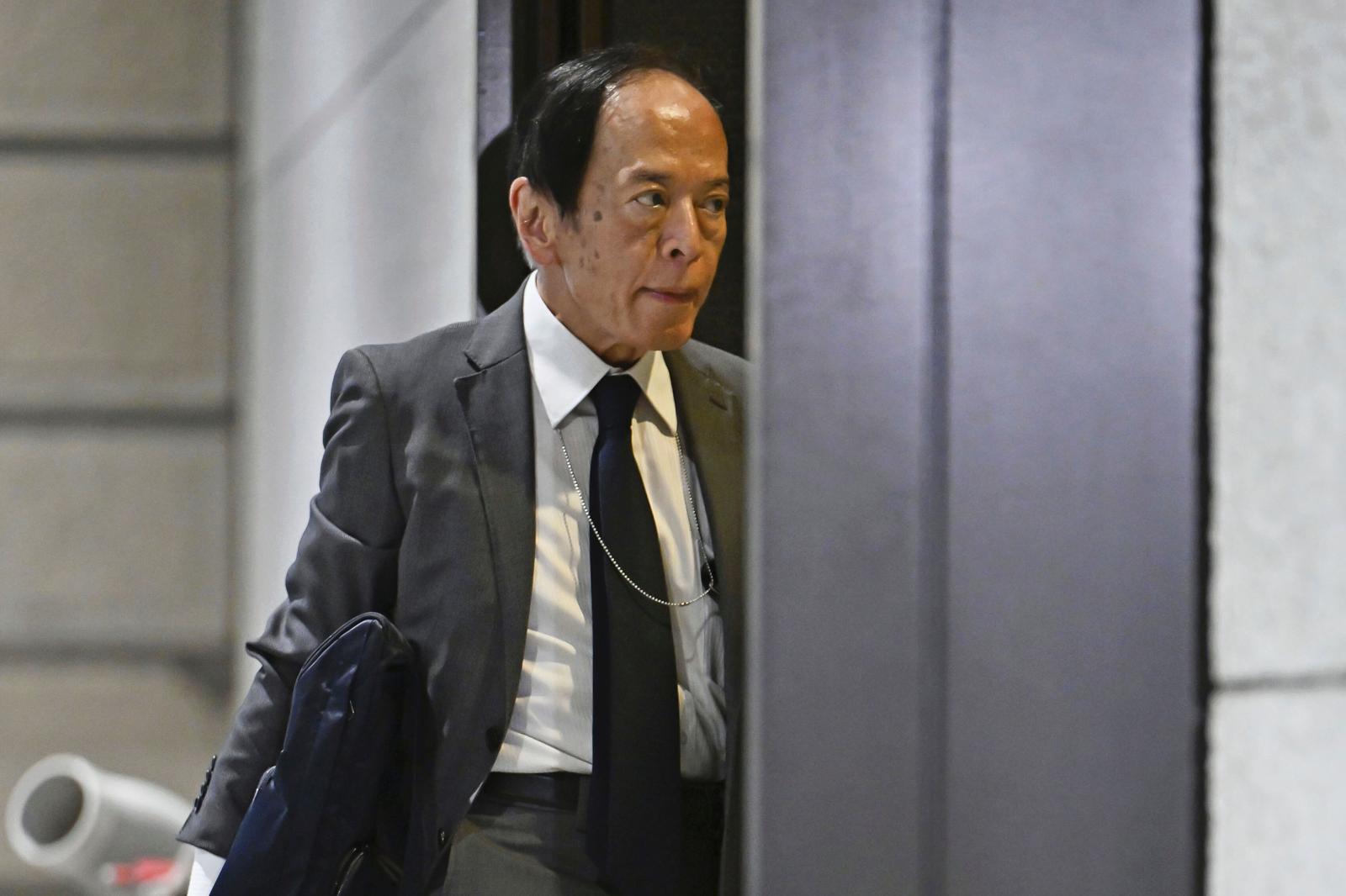 우에다 가즈오 일본은행 총재. 도쿄=AP·교도/뉴시스