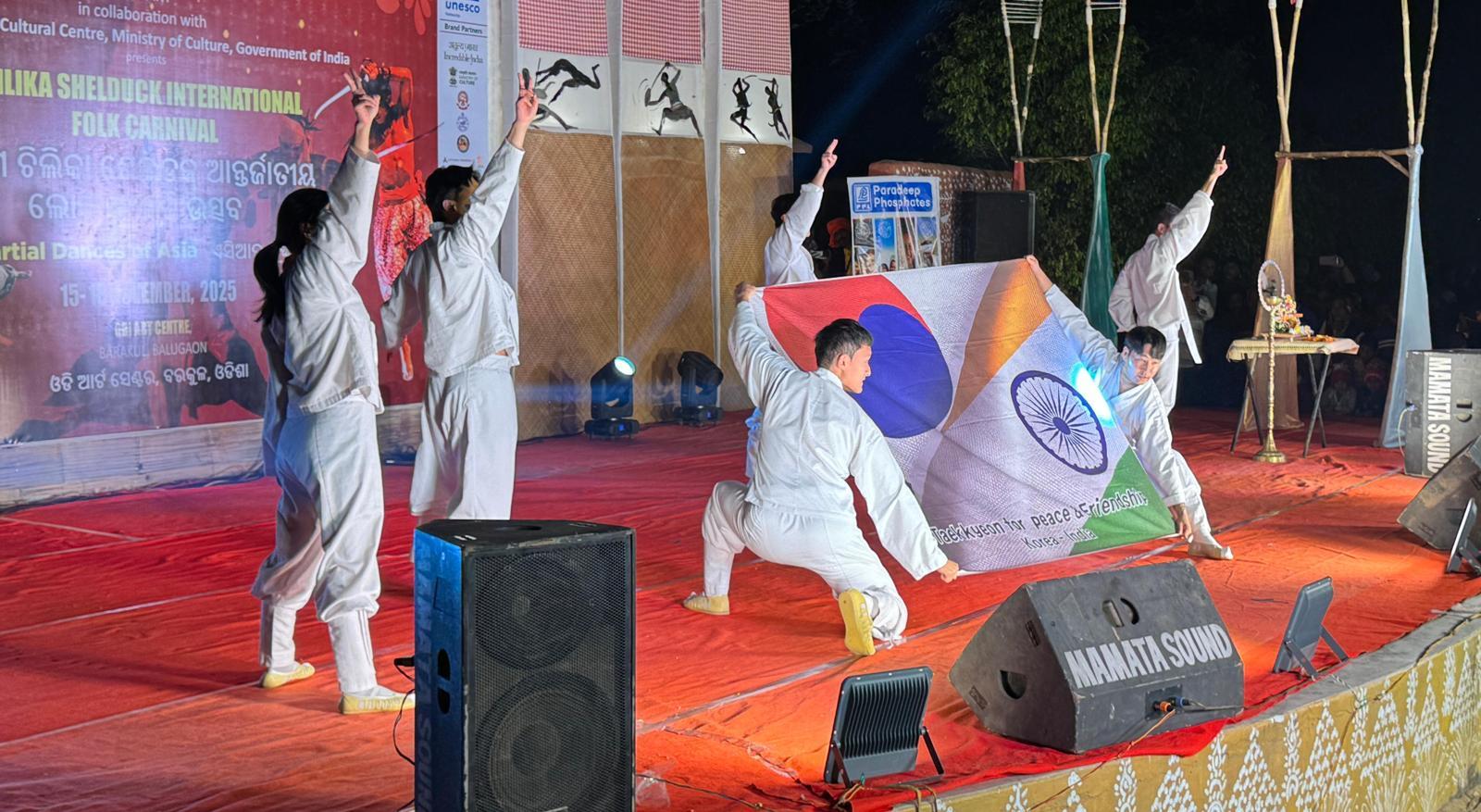 충북 충주시를 대표하는 전통무예 공연단인 충주시립택견단이 올해 총 50회의 공연을 선보이며 택견의 역사성과 예술성을 국내외에 널리 알렸다. 충주시 제공