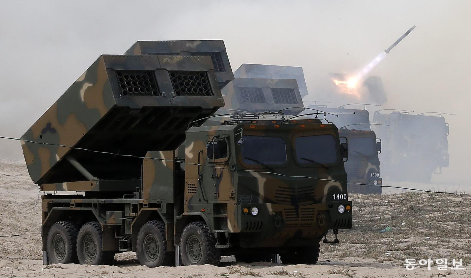 한국형 다연장 로켓 ‘천무’. 동아일보DB