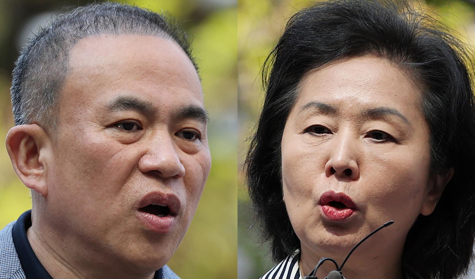 명태균 씨와 김영선 전 의원. ⓒ News1