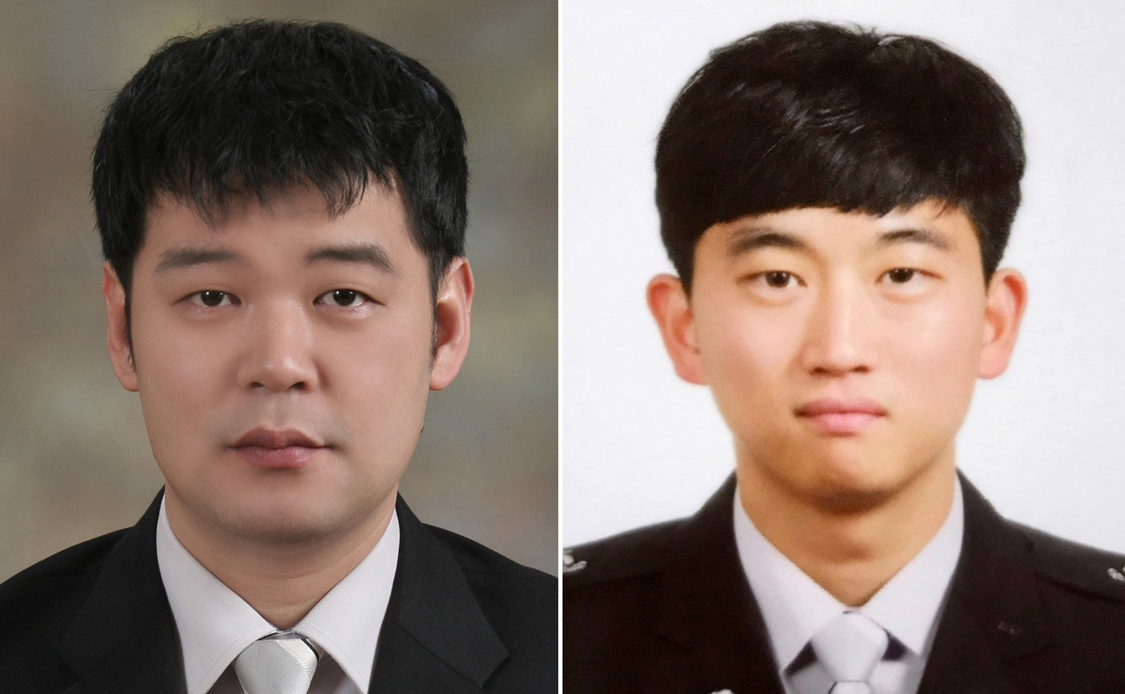 故 이상영 소방위(왼쪽), 김현규 소방장