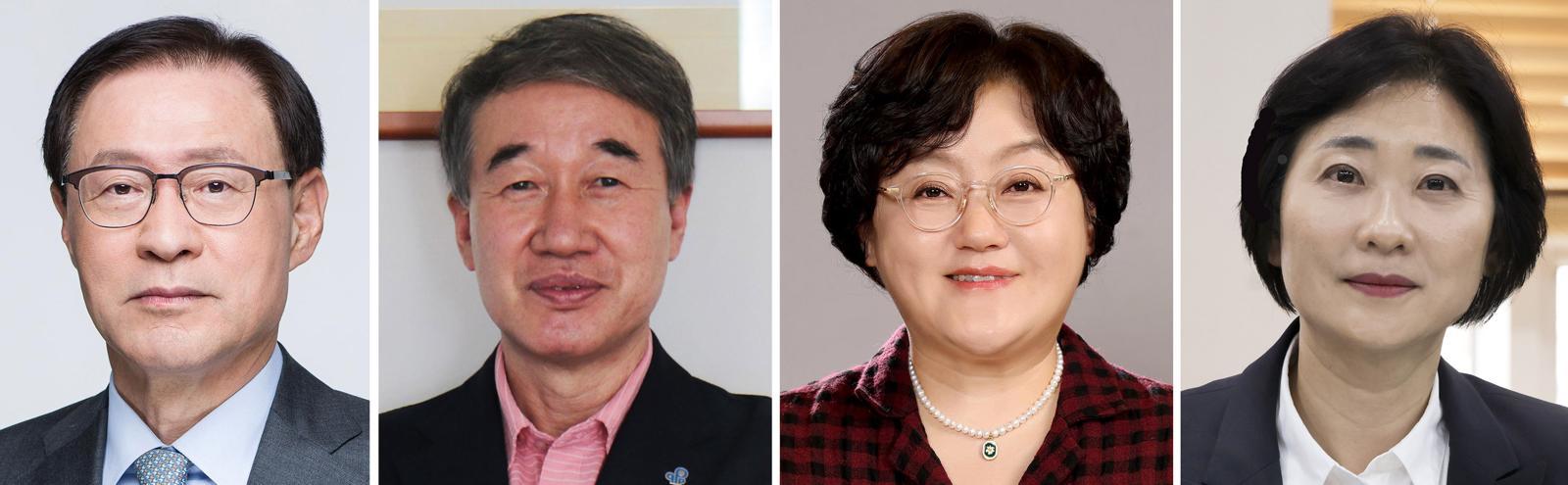 (왼쪽부터)김진태 위원장, 백경학 위원, 정승은 위원, 이스란 위원