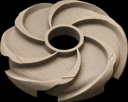 ㈜프린스타 샌드 3D프린터 중자 출력물.