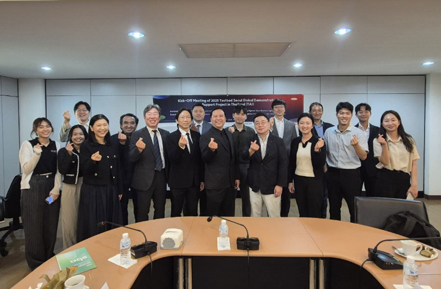 2025년 테스트베드 서울 해외 실증 착수보고회 / 출처=SBA