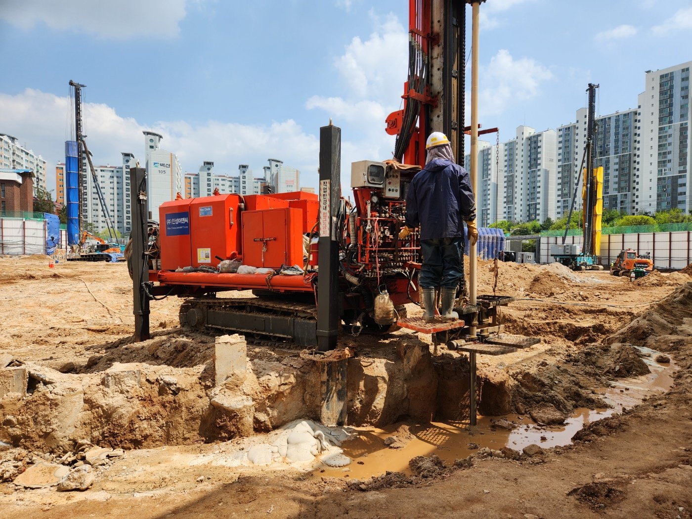 친환경 ASG 특허 공법 적용 현장. ㈜인성이앤씨 제공