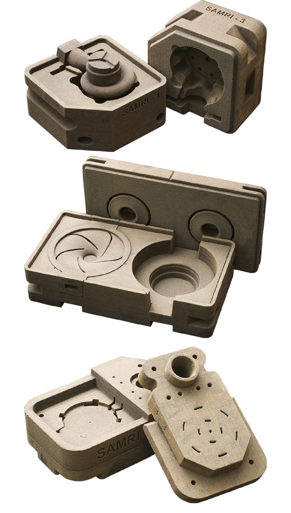 ㈜프린스타 샌드 3D프린터 중자 출력물.