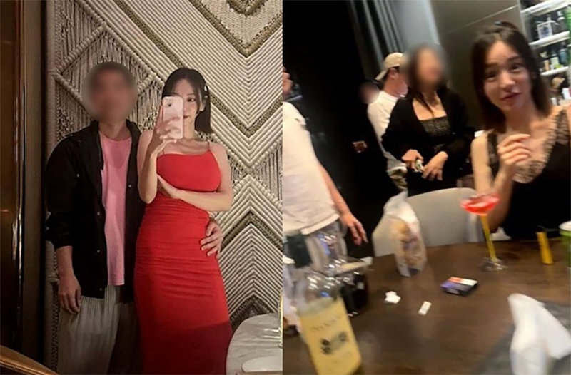 지난 10월에는 황하나 씨가 캄보디아 고위급 인사와 함께 촬영한 사진. 일요시사 캡처