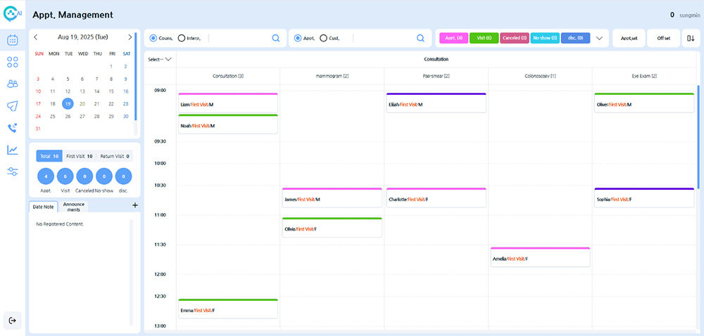 톡CRM AI 메인 화면 / 출처=성민네트웍스