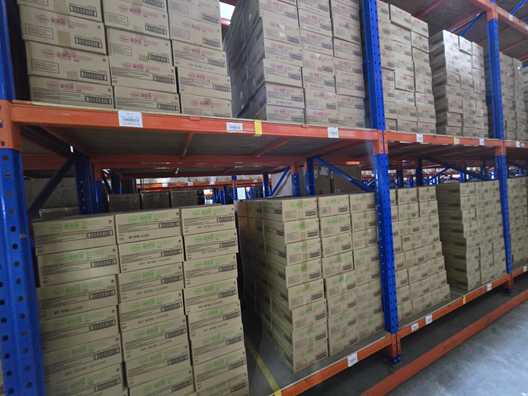 방콕(Bangkok), 치앙마이(Chiang Mai), 푸켓(Phuket) 등 사회공헌 단체에 전달될 K-FOOD 비비고 라면 박스. 사진제공=라라스테이션