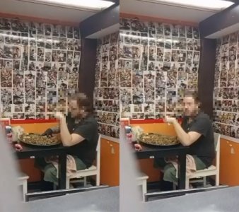 식당 측이 공개한 CCTV 영상.