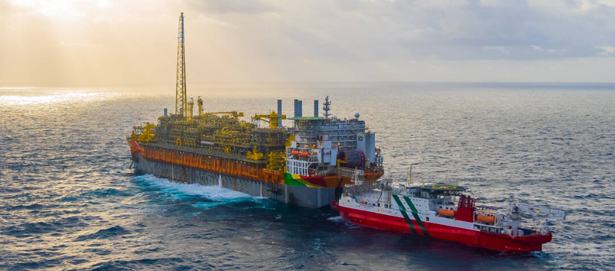 엑손모빌이 가이아나 앞바다에서 개발 중인 스타브록 광구의 모습. 엑손모빌 제공