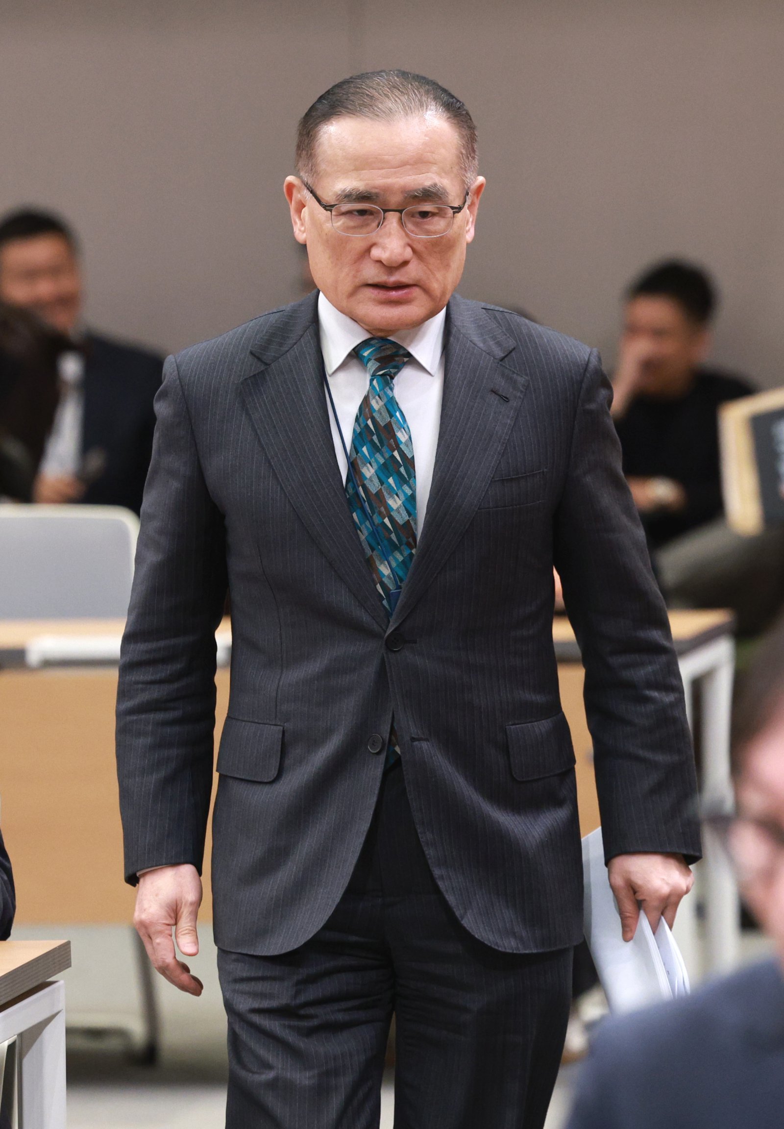 위성락 국가안보실장이 24일 청와대 춘추관에서 미국, 캐나다, 일본 방문 관련 브리핑을 위해 입장하고 있다. 2025.12.24. [서울=뉴시스]