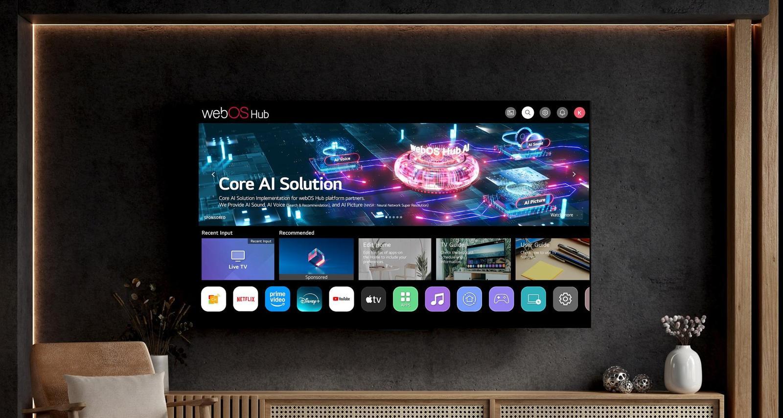LG전자의 웹OS가 탑재된 LG 스마트TV. LG전자 제공