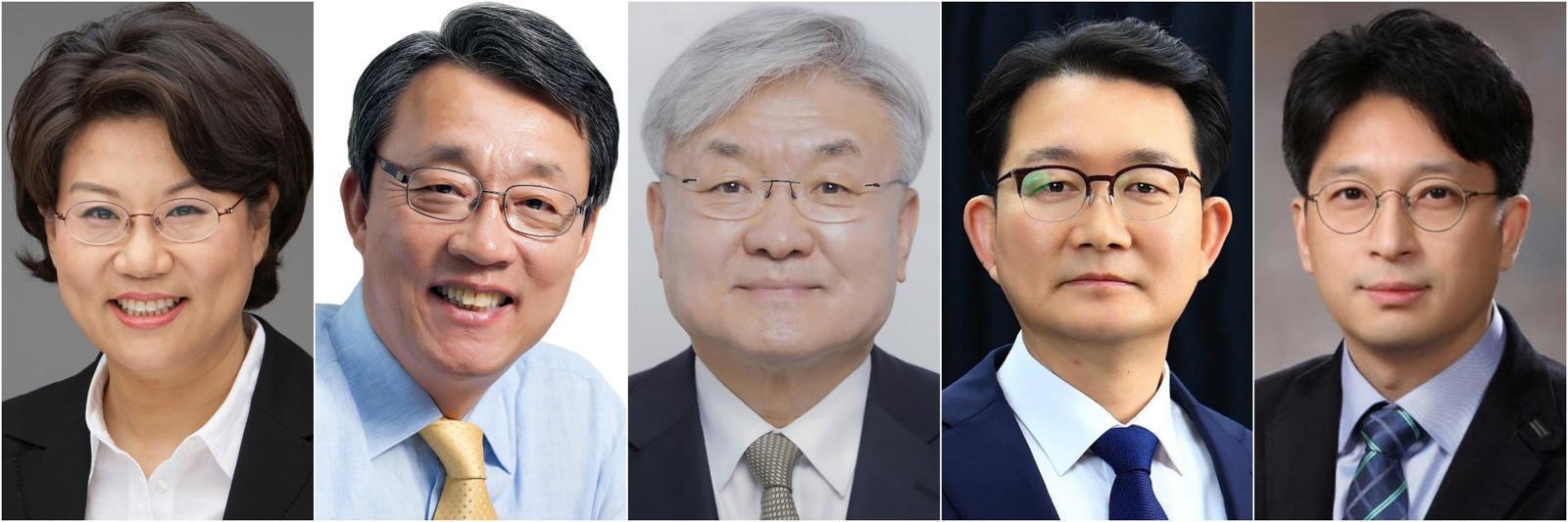 대통령실은 28일 이재명 대통령이 장·차관급 인사를 단행했다고 밝혔다. 사진 왼쪽부터 초대 기획예산처 장관 후보자에 이혜훈 전 의원, 국민경제자문회의 부의장에 김성식 전 의원, 국가과학기술자문회의 부의장에 이경수 인애이블퓨전 의장, 농림축산식품부 차관에 김종구 전 농식품부 식량정책실장, 국토교통부 제2차관에 홍지선 남양주시 부시장. (대통령실 제공) 2025.12.28/