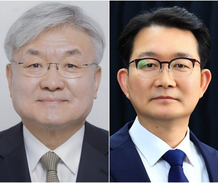 이경수 부의장(왼쪽), 김종구 차관. 동아DB