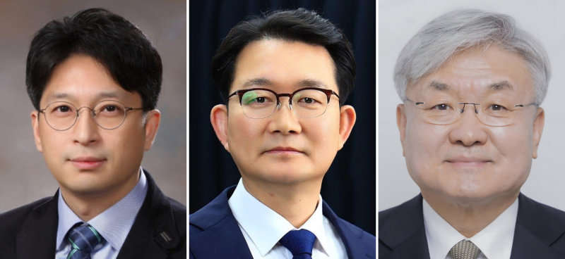 (왼쪽부터)홍지선 차관, 김종구 차관, 이경수 부의장.