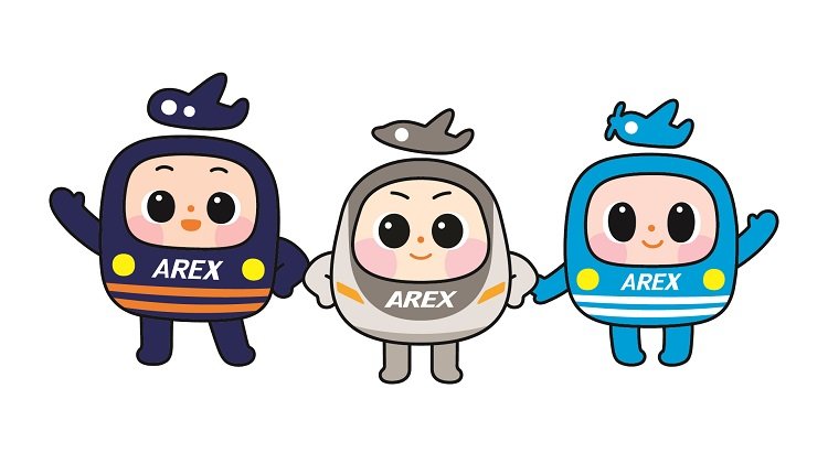 신규 전동차 캐릭터 ‘다르’. (왼쪽부터) 스피, 다르, 나르. 이미지 제공=공항철도