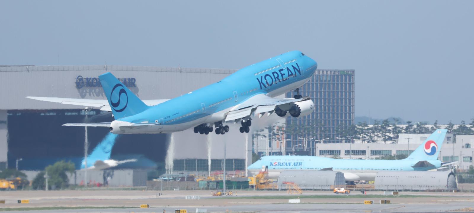 지난 9월 대한항공 항공기가 인천국제공항에서 이륙하고 있다(자료사진). 2025.9.10/뉴스1