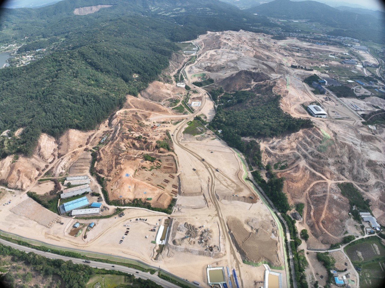용인 첨단 시스템 반도체 국가산단 조성공사 현장. 자료사진