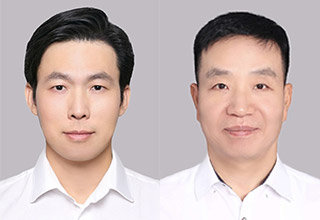 유형민 신임 모델솔루션 대표이사(왼쪽), 서의돈 한국타이어앤테크놀로지 부사장.