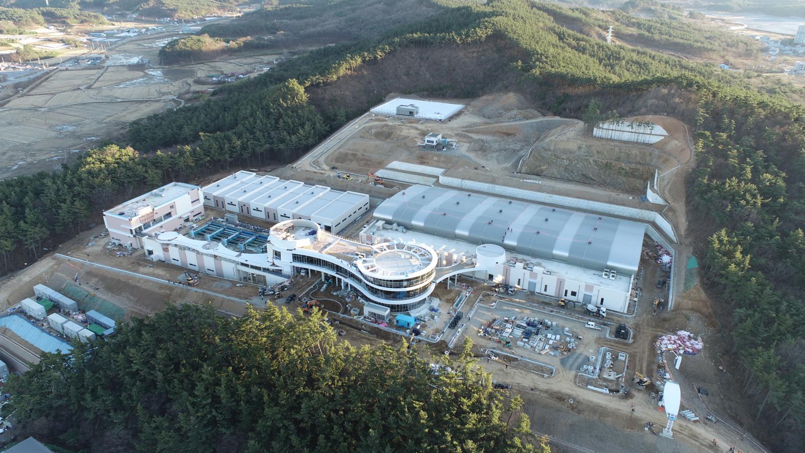 충남 서산시 대산임해산업지역에 지어진 한국수자원공사 해수담수화 시설 전경. 한국수자원공사 제공