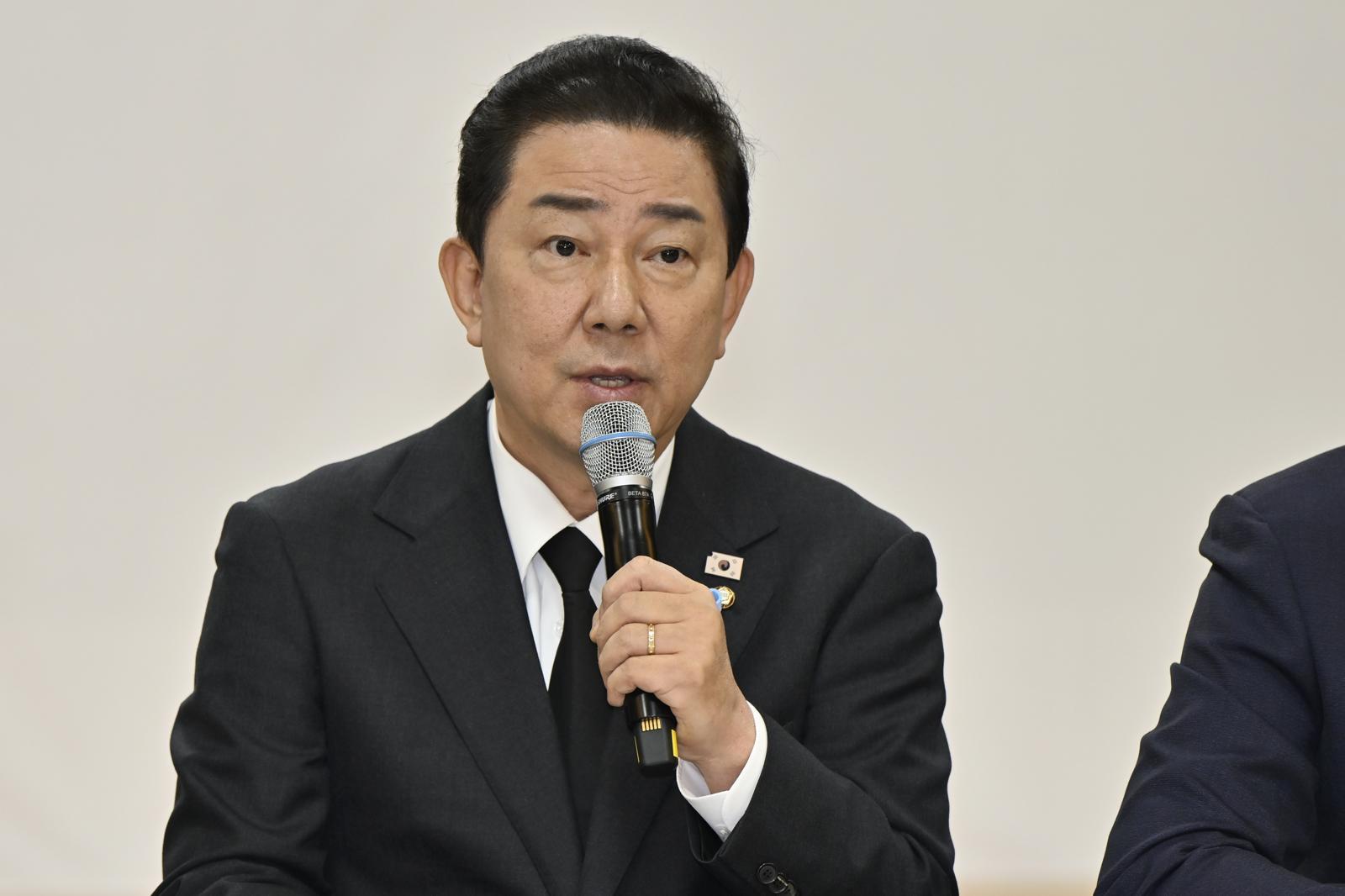 김병기 더불어민주당 원내대표가 29일 오전 전남 무안군 승달문화예술회관에서 열린 현장 최고위원회의에서 발언하고 있다. 2025.12.29 무안=뉴시스