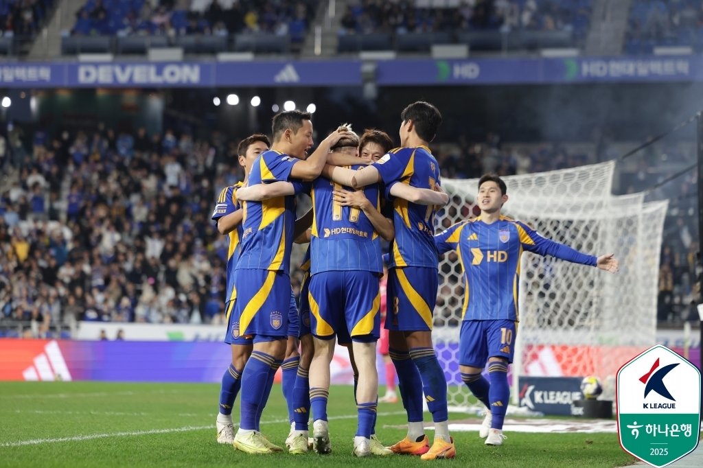 울산 HD 선수들. 한국프로축구연맹 제공
