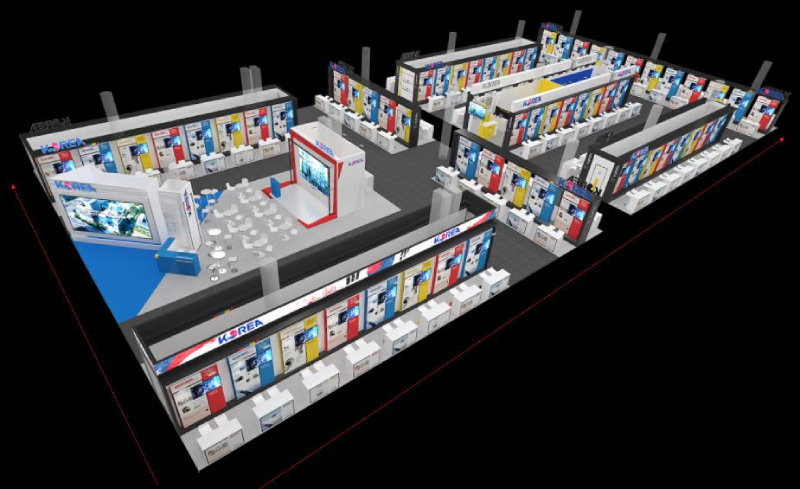 CES 2026의 통합한국관 조감도