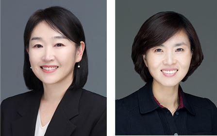 왼쪽부터 고은영 성과관리처장·주진숙 ICT운영처장