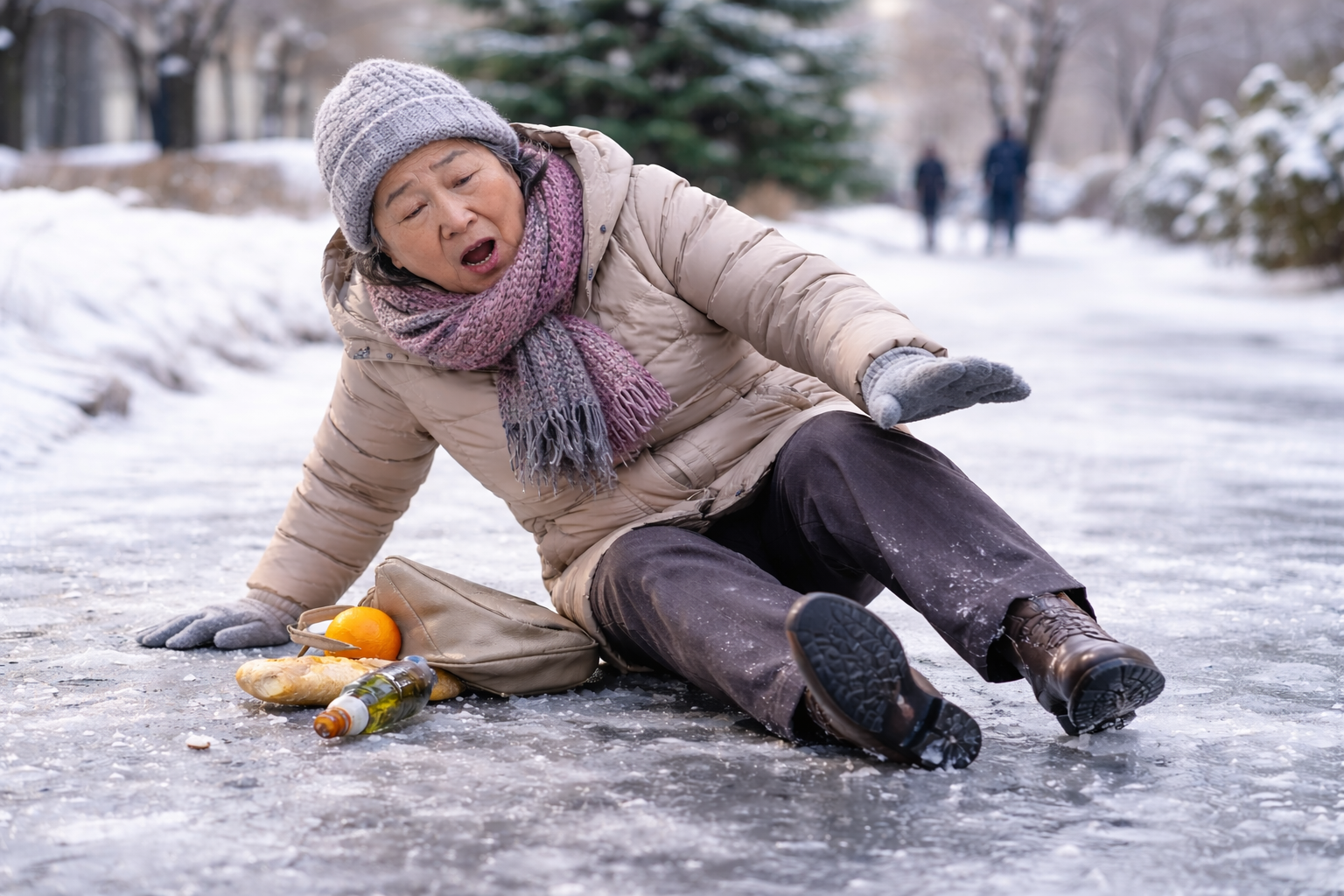 “살짝 미끄러진 것뿐인데” 뇌출혈…겨울철 노인 낙상 사고 주의