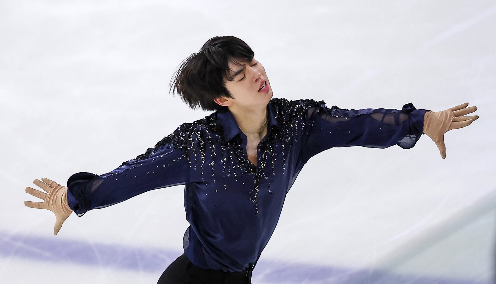 피겨스케이팅 선수 차준환이 3일 서울 양천구 목동 아이스링크에서 열린 제80회 전국남녀 피겨스케이팅 종합선수권대회에서 쇼트 프로그램 연기를 펼치고 있다. 2026.1.3/뉴스1