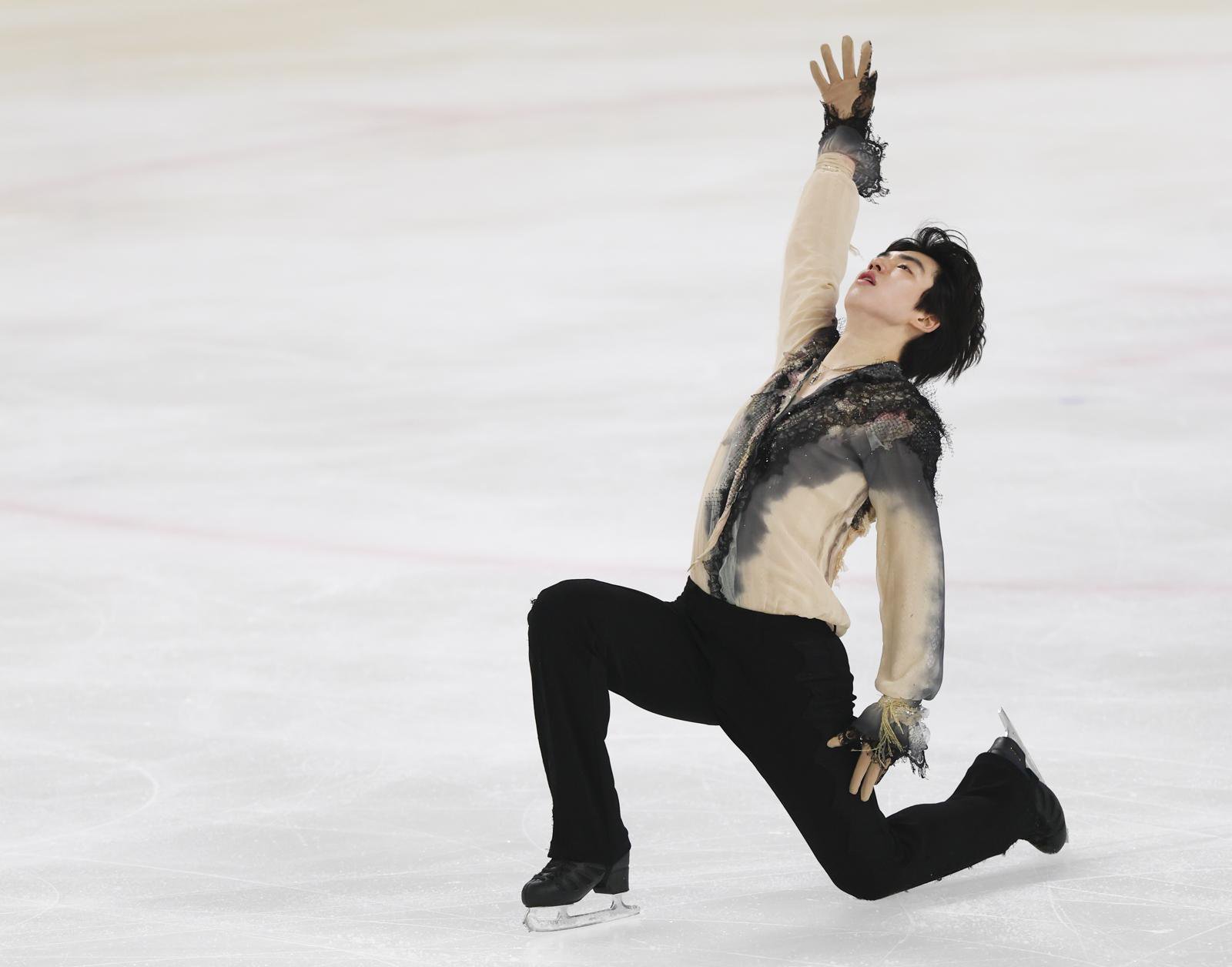 피겨스케이팅 선수 차준환(서울시청)이 4일 서울 양천구 목동 아이스링크에서 열린 제80회 전국남녀 피겨스케이팅 종합선수권대회 남자 시니어 프리 스케이팅에서 연기를 펼치고 있다. 2026.01.04. [서울=뉴시스]