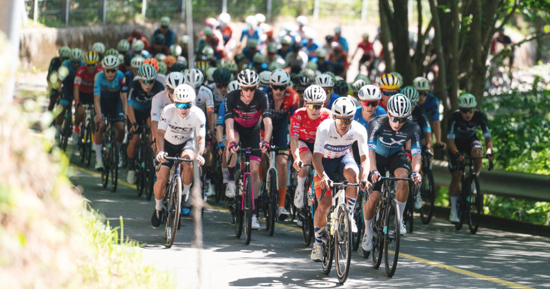 국제사이클연맹(UCI)이 공인한 국내 유일의 도로 사이클 대회 ‘투르 드 경남 2026’이 올해 지방자치단체 개최 국제경기대회 지원 사업에 선정돼 국비 2억4000만 원을 확보했다. 사진은 지난해 ‘투르 드 경남 2025’에 참가한 선수들이 거제에서 역주를 펼치는 모습. 경남도 제공