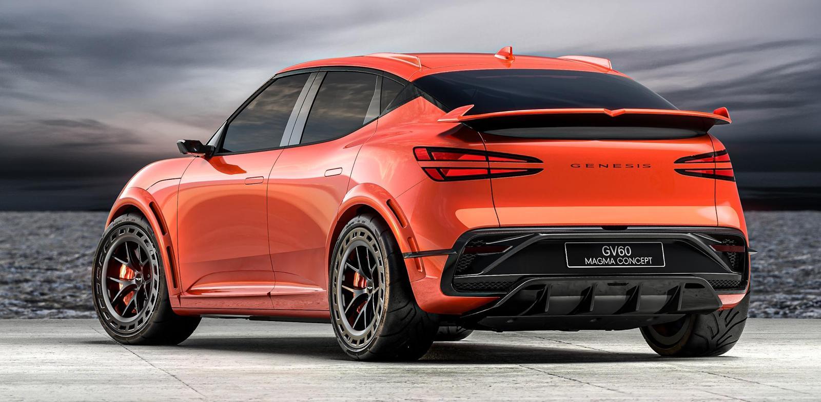 제네시스 첫 고성능 전기차 ‘GV60 마그마’. 제네시스 제공