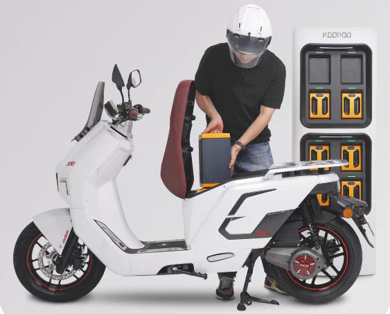 전기이륜차 배터리 교환형 충전시설 (쿠루 제공) ⓒ News1