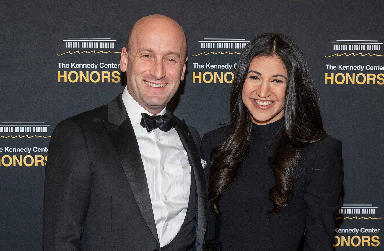 스티븐 밀러 백악관 부비서실장와 그의 아내 케이티 밀러 [AP/뉴시스]