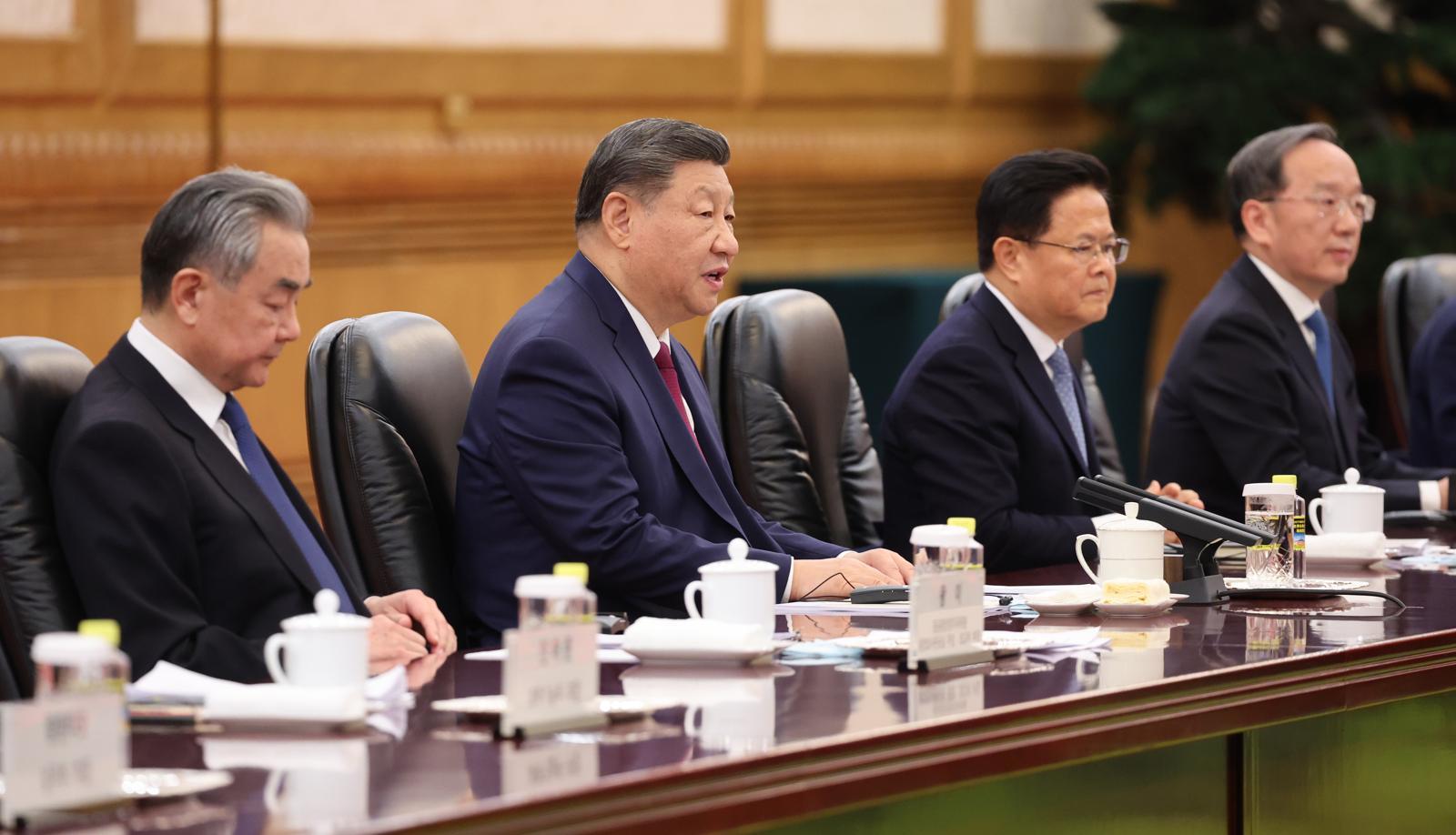 이재명 대통령과 시진핑 중국 국가주석이 5일 오후 베이징 인민대회당 동대청에서 한중 정상회담을 갖고 있다. 2026.1.5 청와대사진기자단 송은석 기자 silverstone@donga.com