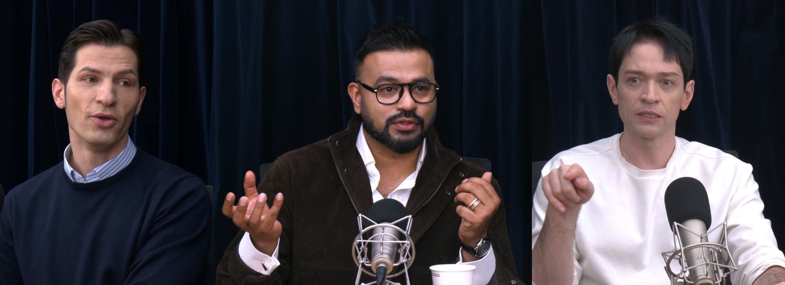 뉴스1의 신년 기획 ‘한국잘알 3인방의 관광수다’를 통해  한국관광에 대한 의견을 나누고 있는 방송인 알베르토 몬디(왼쪽부터), 럭키, 다니엘 린데만