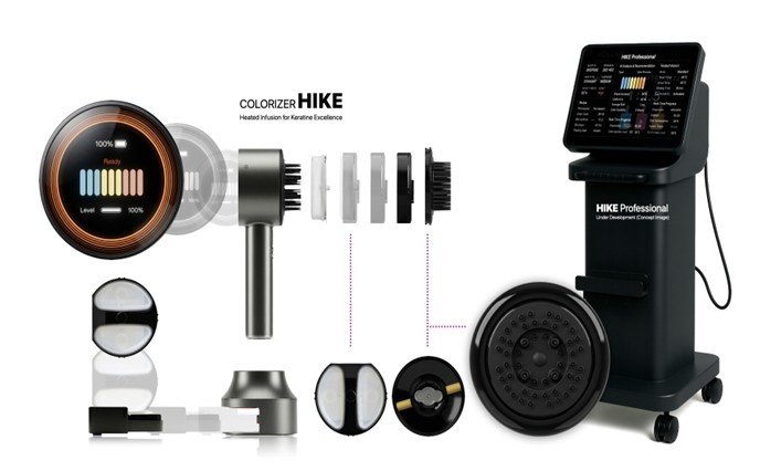 엔터테이크의 AI 셀프 헤어 염색기 ‘히케’ / 출처=엔터테이크