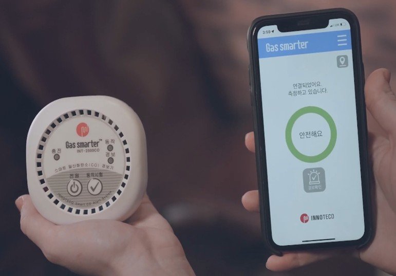 이노테코의 일상용 가스센서 / 출처=이노테코