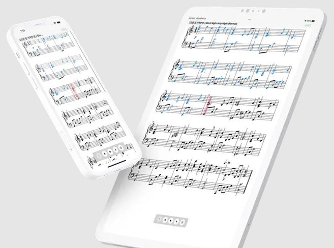 디지털 악보 서비스 ‘클라위’ / 출처=클레브레인