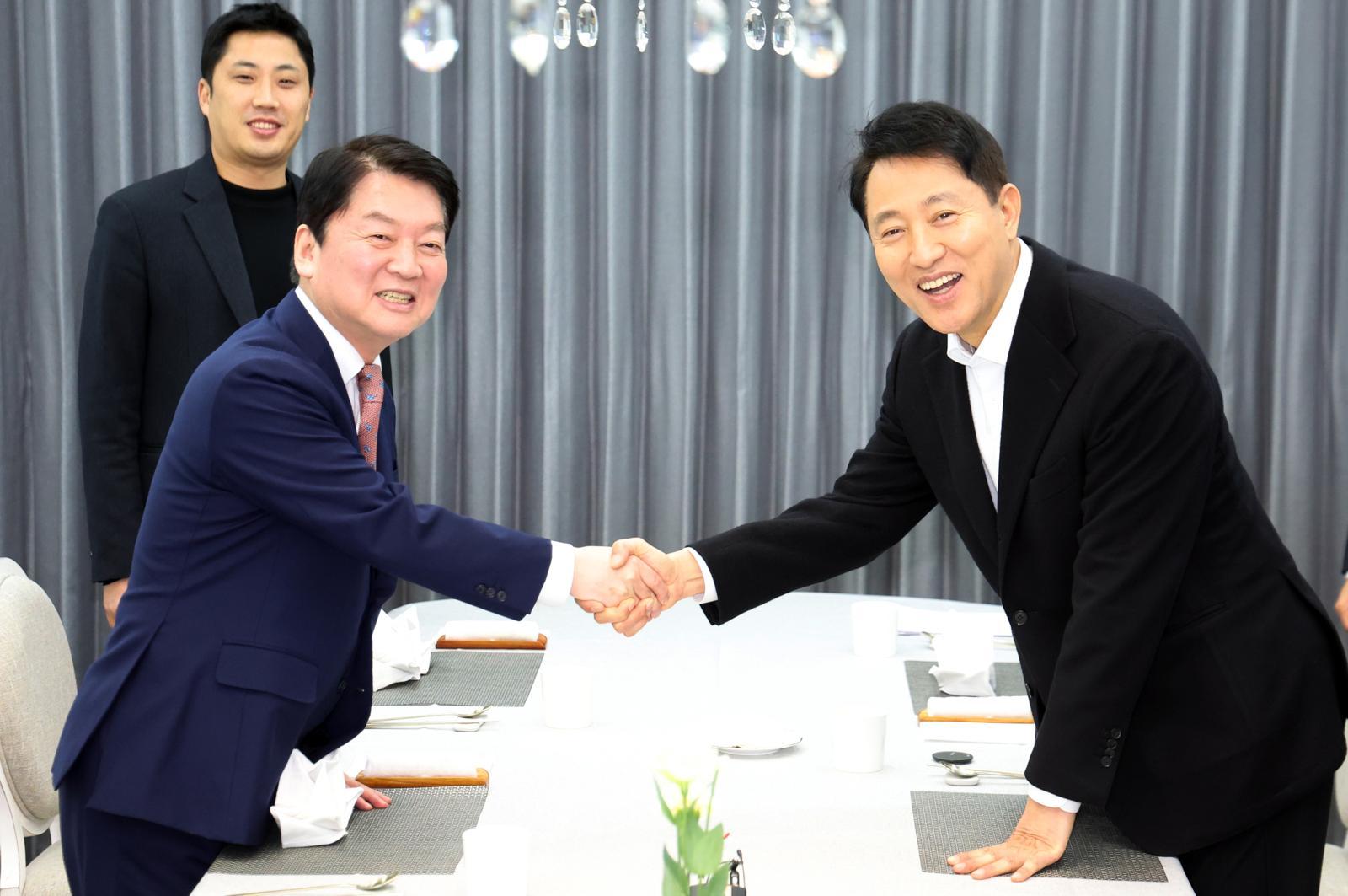 오세훈-안철수 만찬회동…“국민의힘 잘못된 과거와 절연해야”