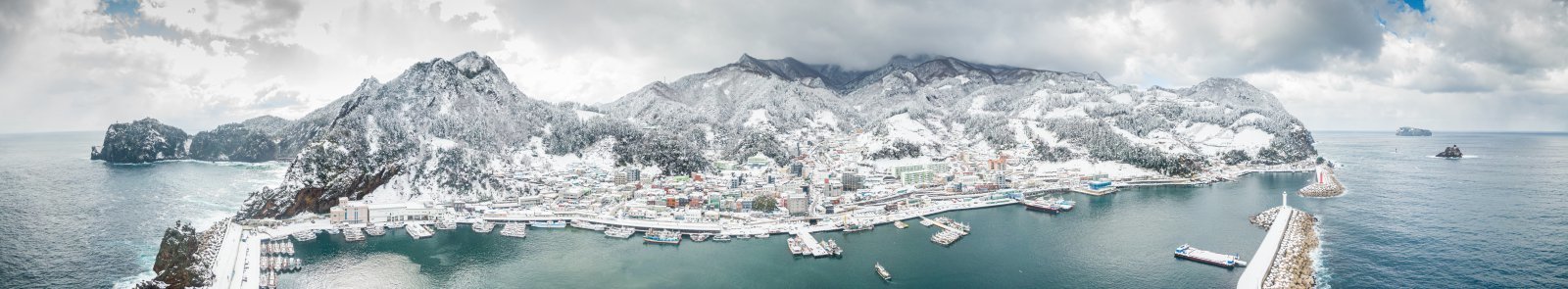 경북 울릉군 설경. 뉴스1