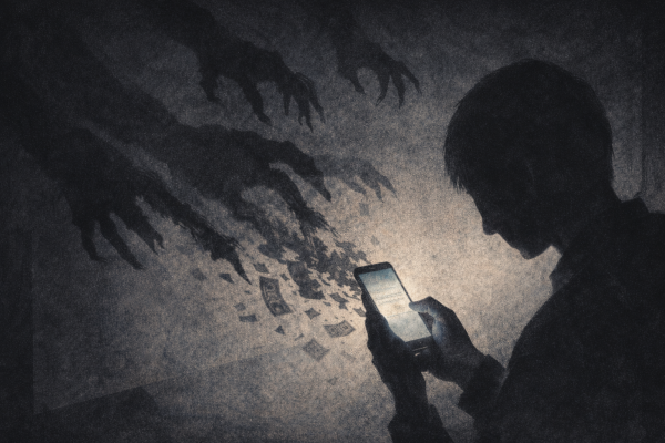 피해자 234명으로 ‘박사방’ 규모를 압도한 텔레그램 성착취 조직 ‘자경단’ 총책 김녹완의 항소심이 오는 30일 열린다. 1심서 무기징역이 선고됐으나 ‘범죄단체조직’ 혐의 등은 무죄가 판시된 상황이다. 챗GPT로 생성한 이미지.