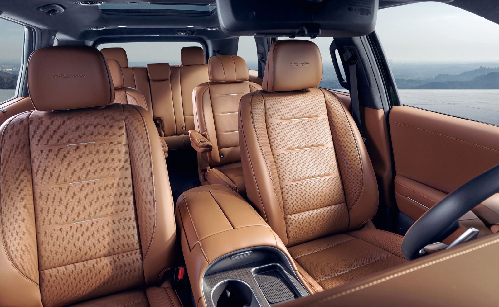 현대자동차 ‘디 올 뉴 팰리세이드’의 실내 모습. 덩치는 크지만 경쾌한 주행 성능을 자랑했으며 스피커 등 실내 편의품목도 수준급이었다. 현대차그룹 제공